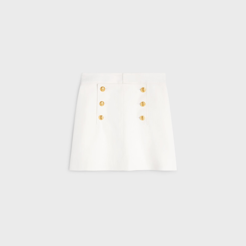 yachting trapeze mini skirt in cotton twill 1