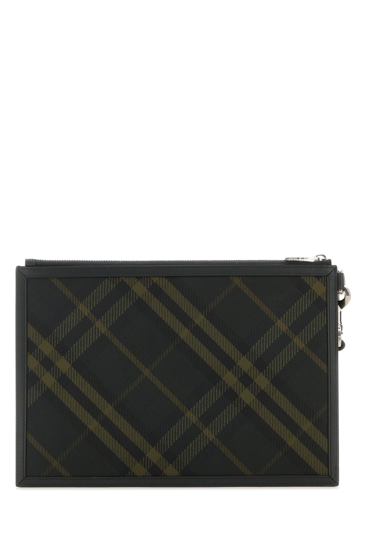 Embroidered canvas clutch - 3