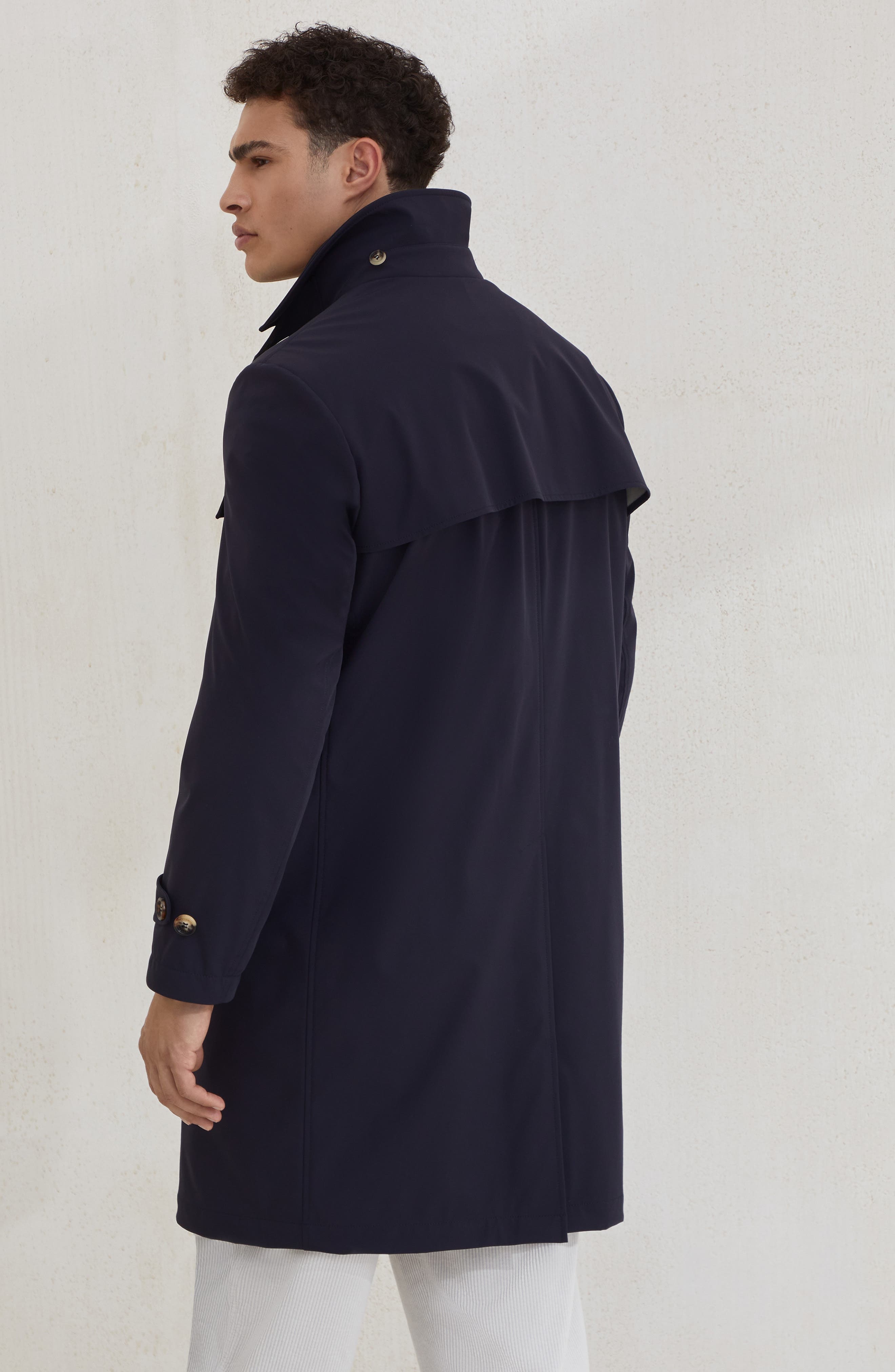 Brunello Cucinelli Redingote in Navy Blue at Nordstrom - 3