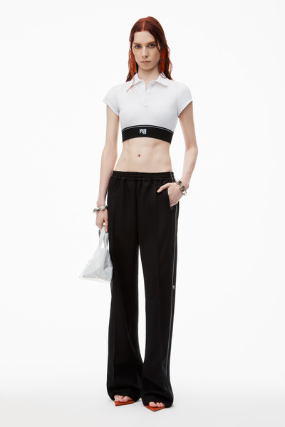 Alexander Wang Cheerleader Polo Top in Pique outlook