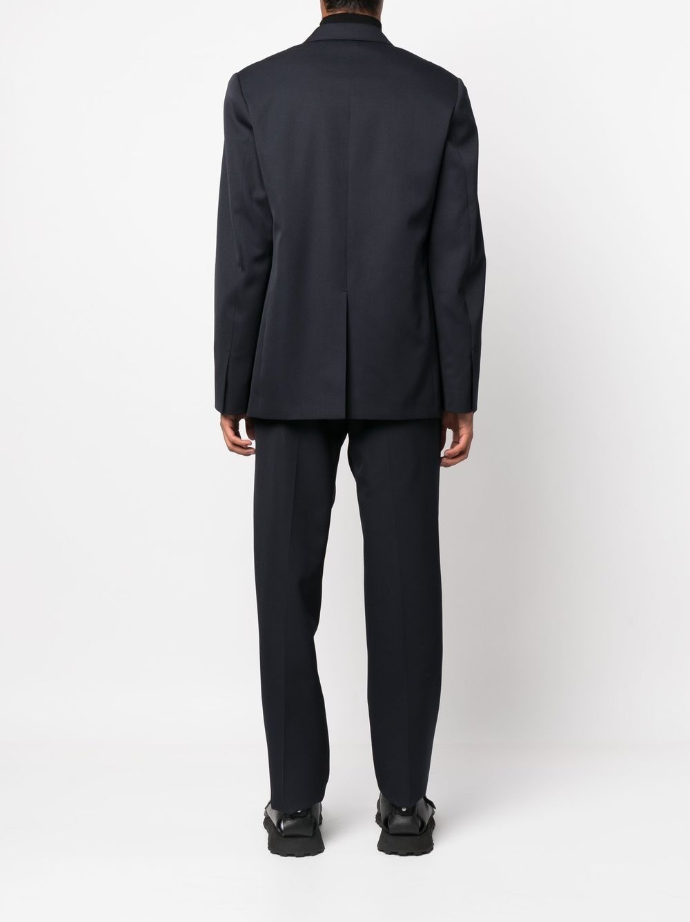 single-breasted wool suit - 4