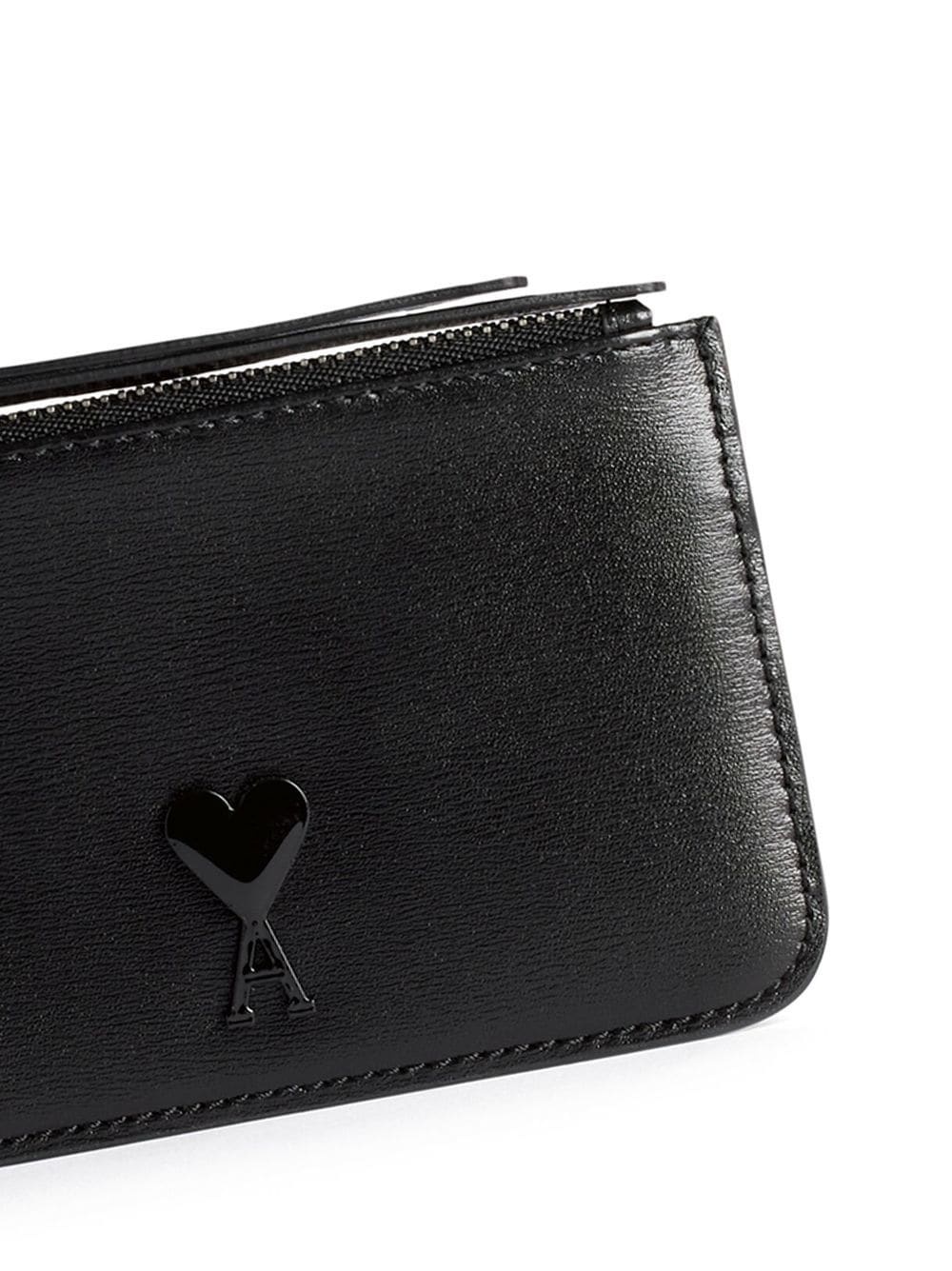 Ami de Coeur zipped leather cardholder - 3