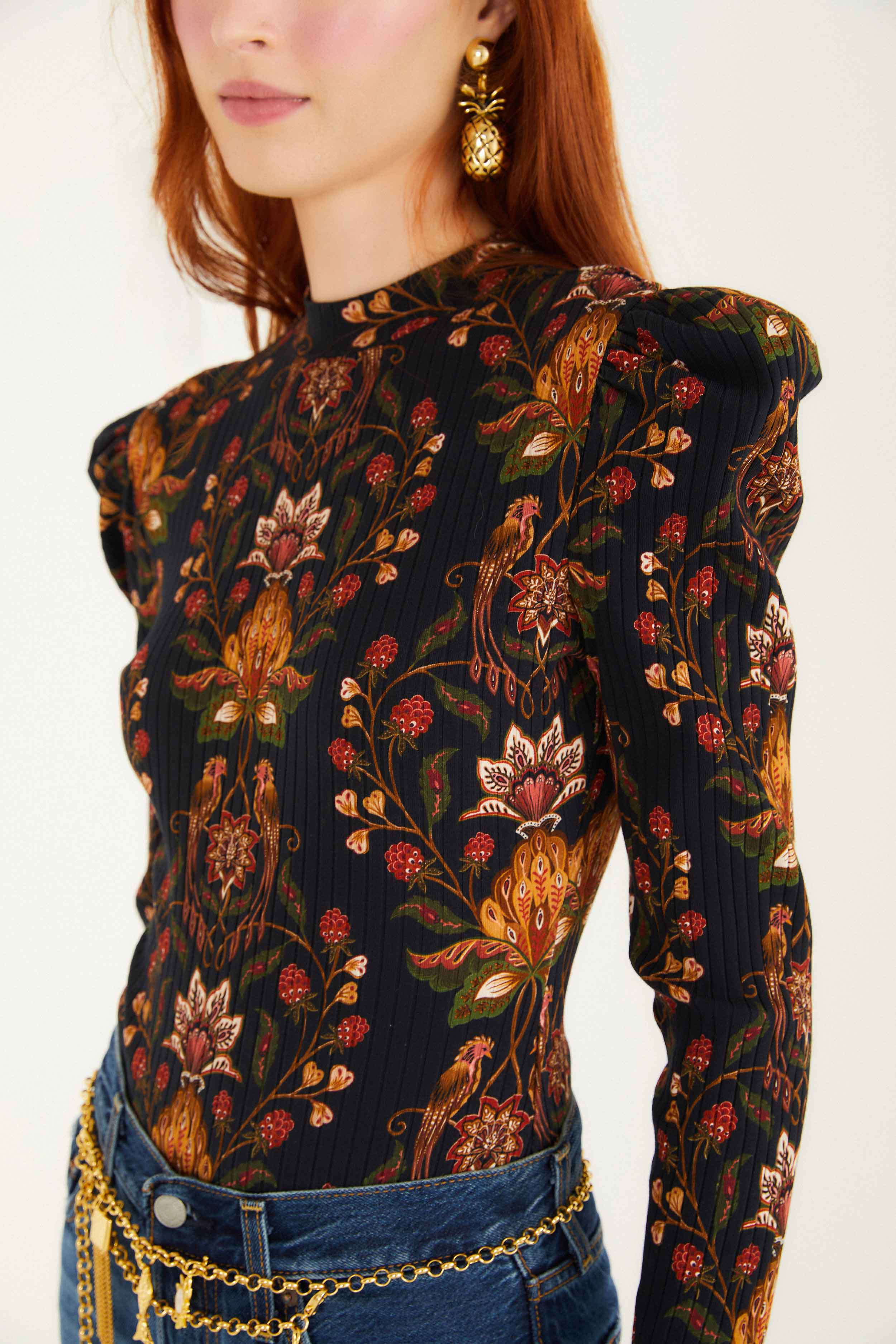 Black Berry Garden Organic Cotton Bodysuit - 3