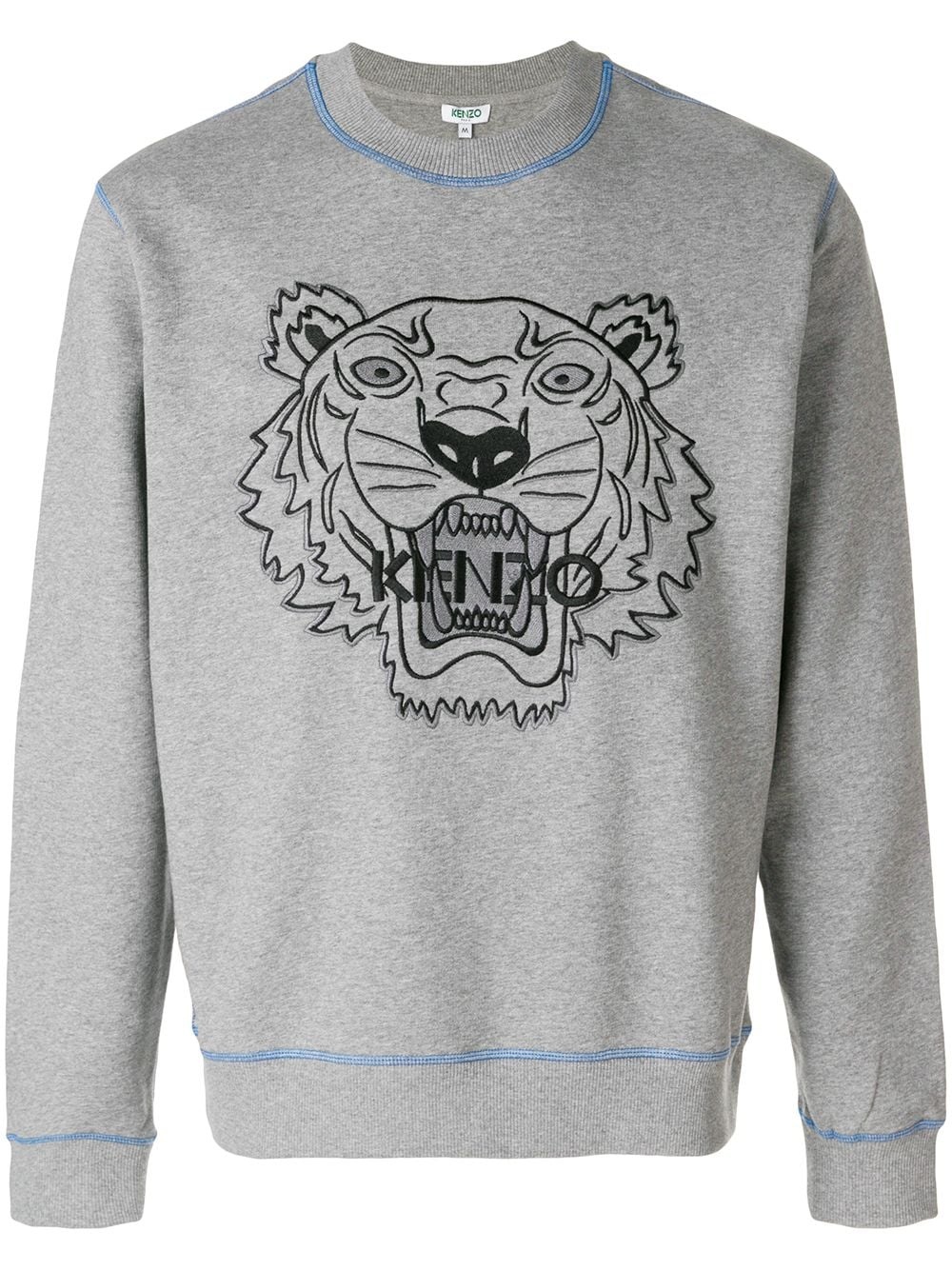 embroidered tiger sweatshirt - 1