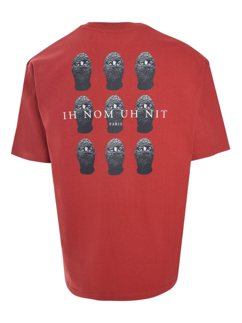 ih nom uh nit logo-print T-shirt outlook