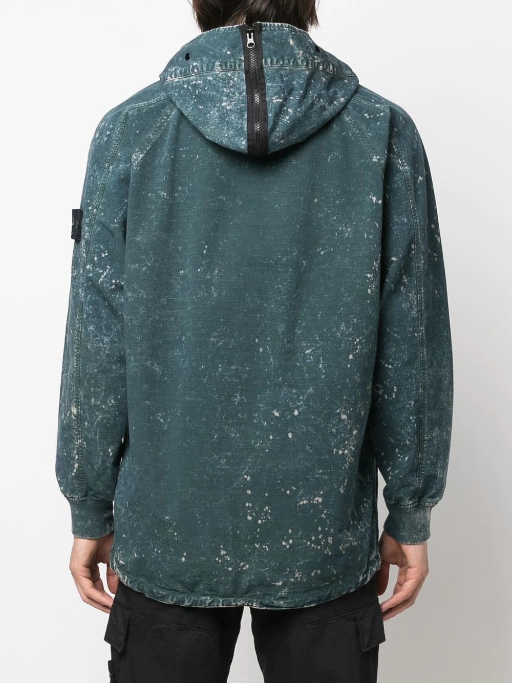 paint-splatter hooded windbreaker - 4