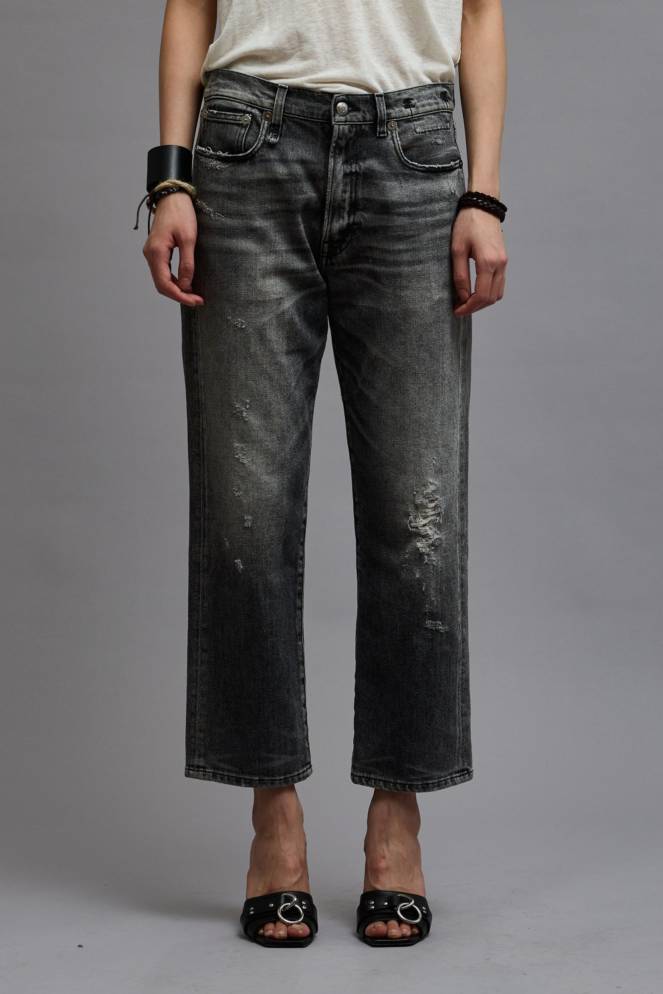 BOYFRIEND JEAN - VINTAGE GREY | R13 - 4