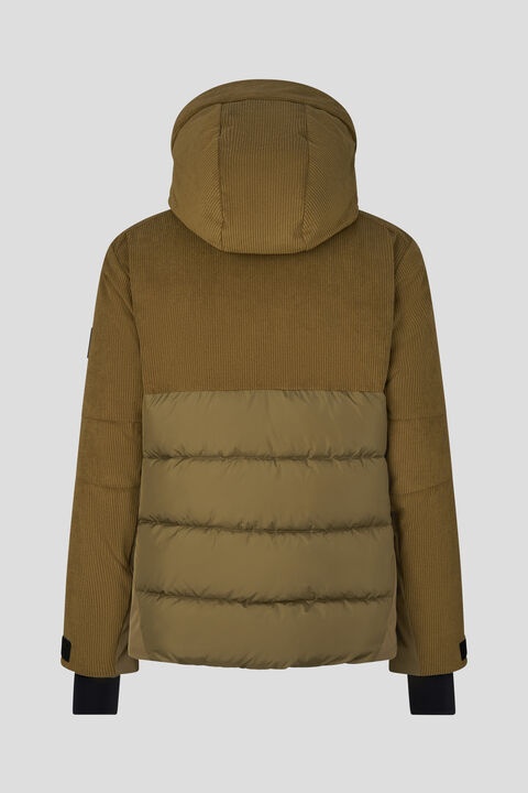 Hardo Corduroy ski jacket in Olive green - 3