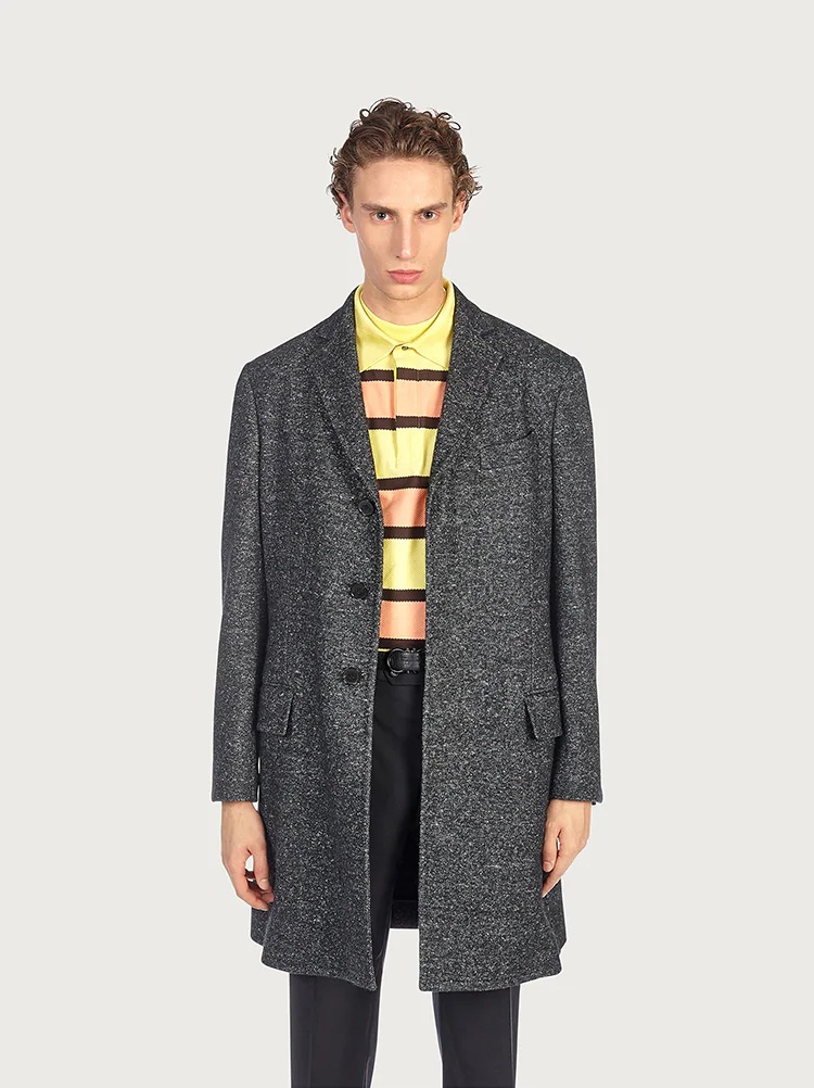 SINGLE BREASTED COAT - 2