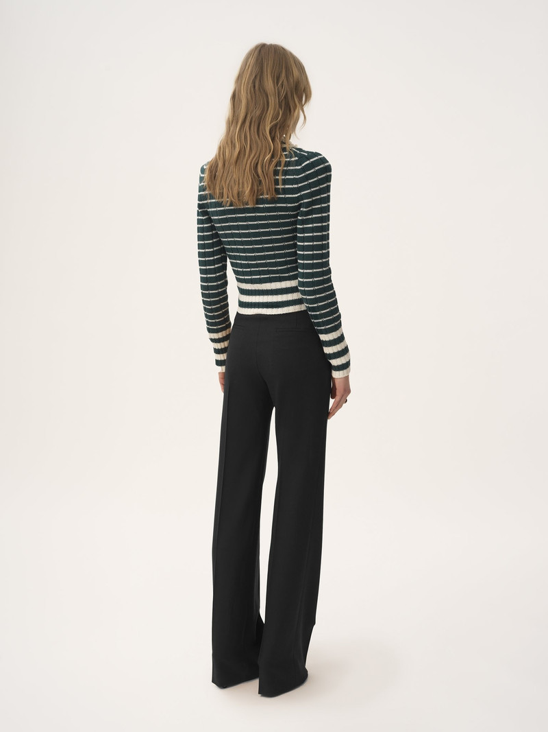 BOYISH TAILORED PANTS IN WOOL GRAIN DE POUDRE 5