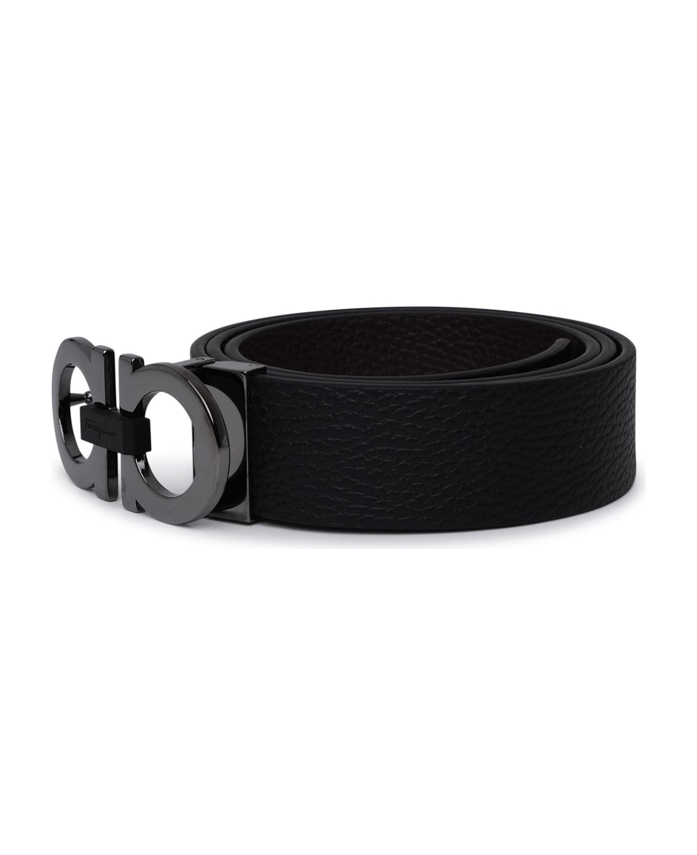 Hammered Leather Reversible Belt - 2