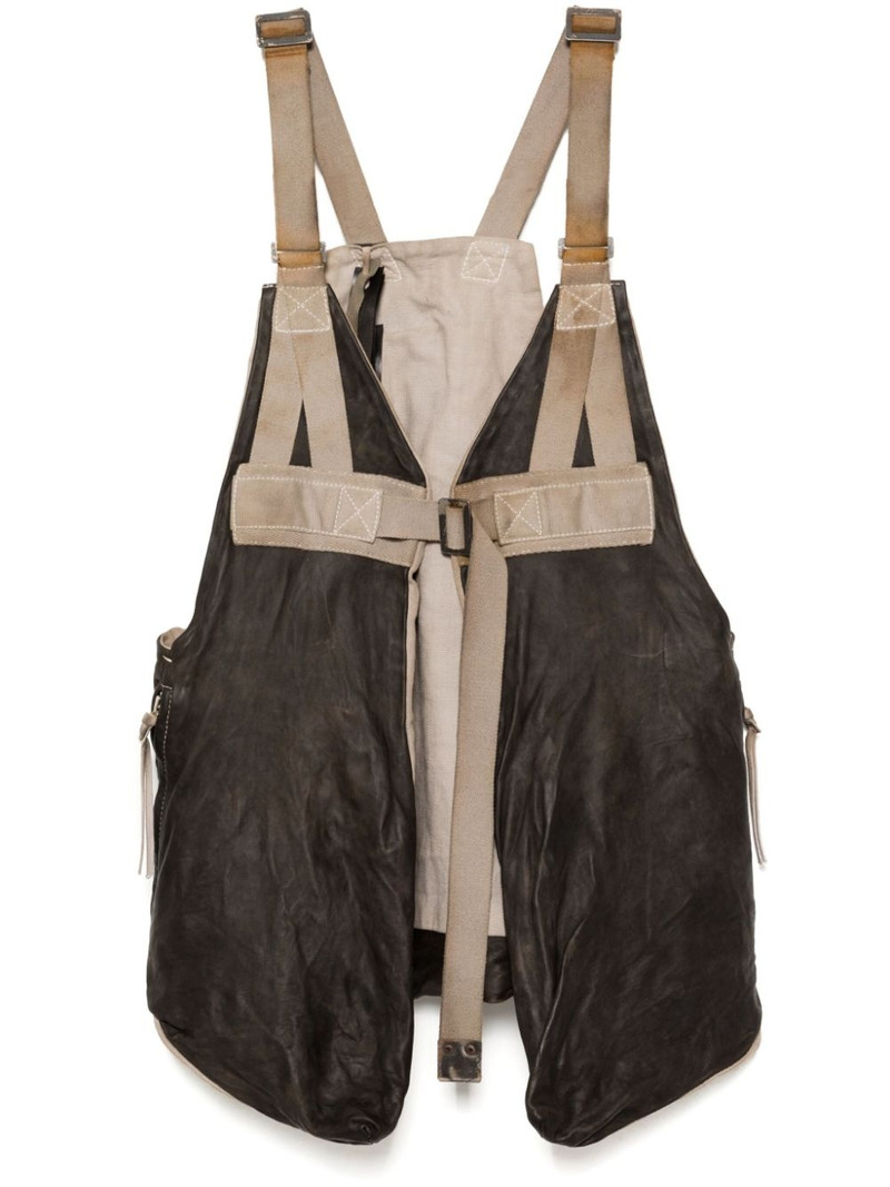 panelled buckled gilet 1
