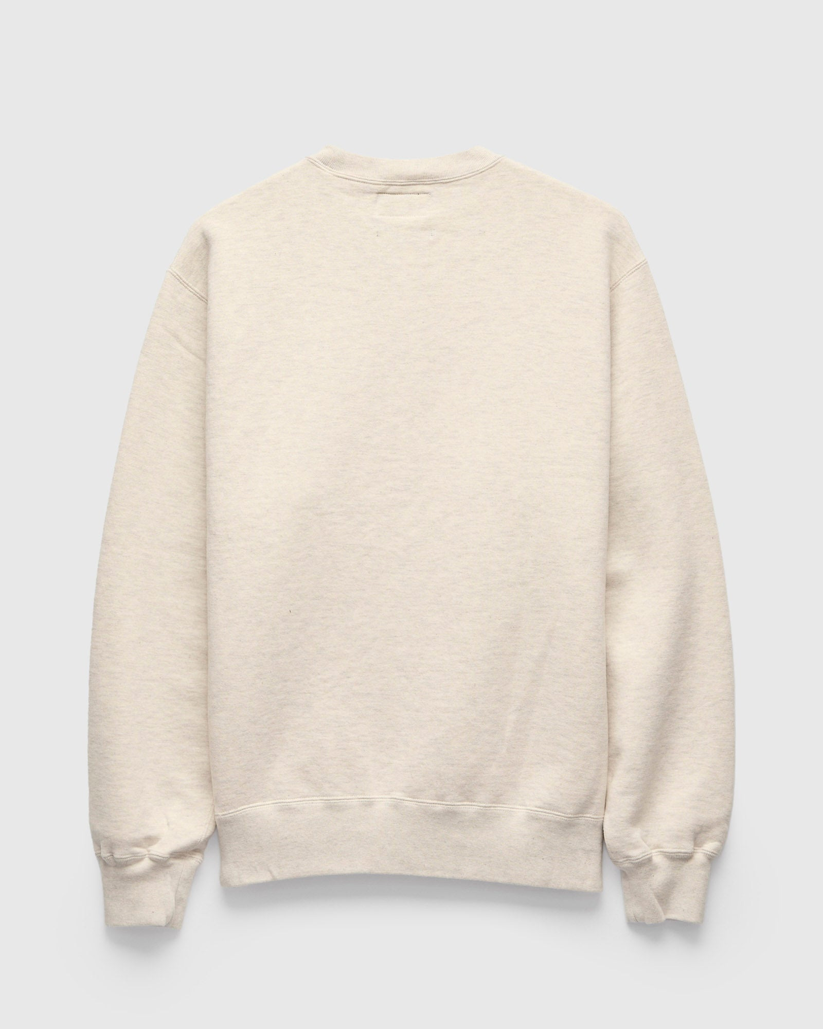 Azuma-Knit Fleece Crewneck Sweater in Oatmeal - 2