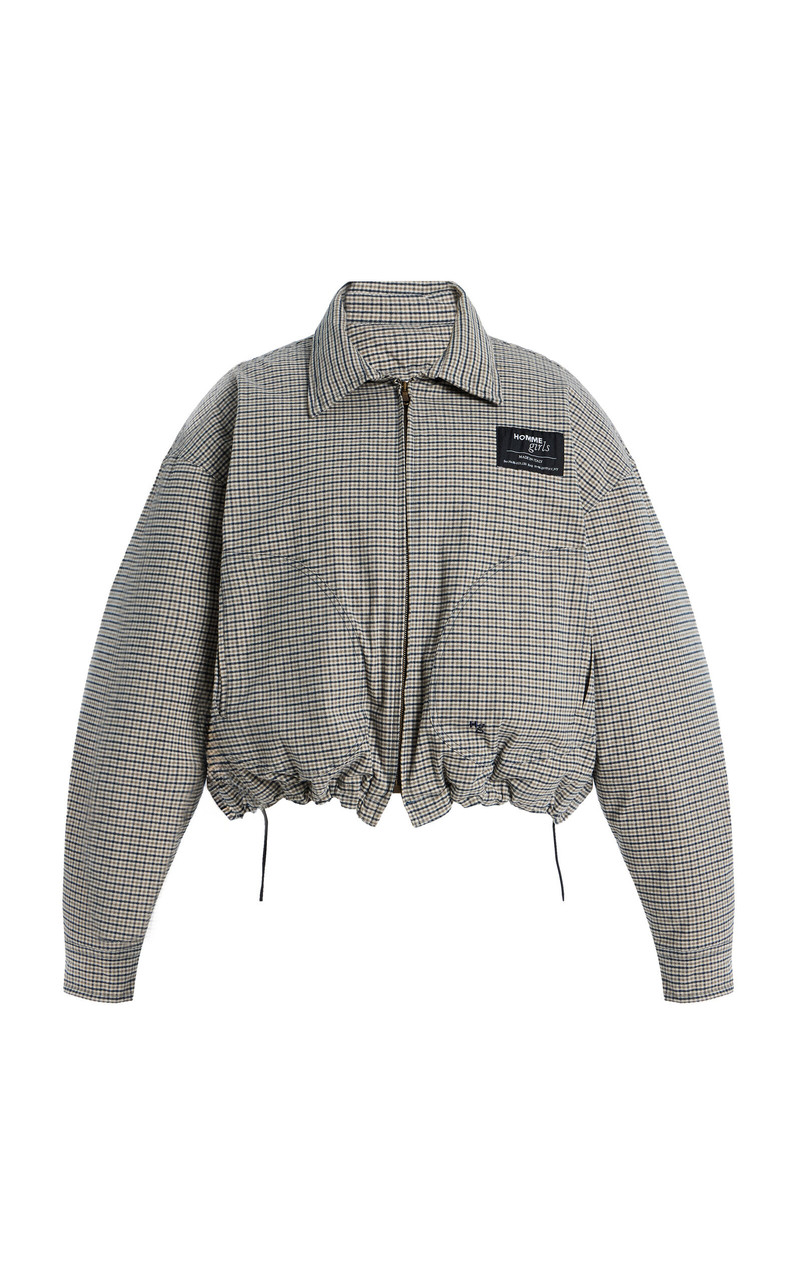 Cotton Down Coat plaid 1