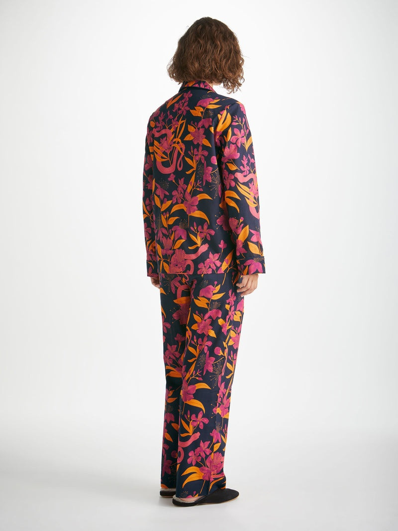 Women's Pyjamas Ledbury 68 Cotton Batiste Navy 4