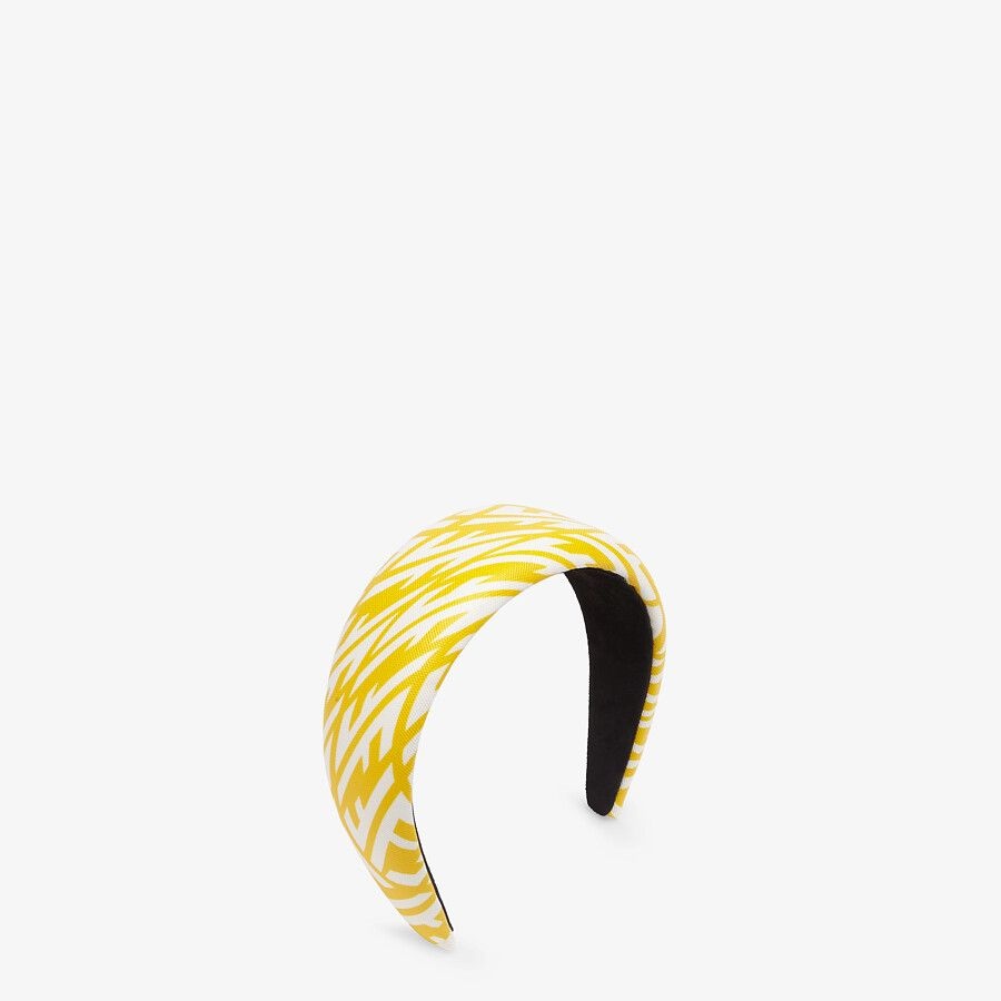 Yellow canvas hairband - 1
