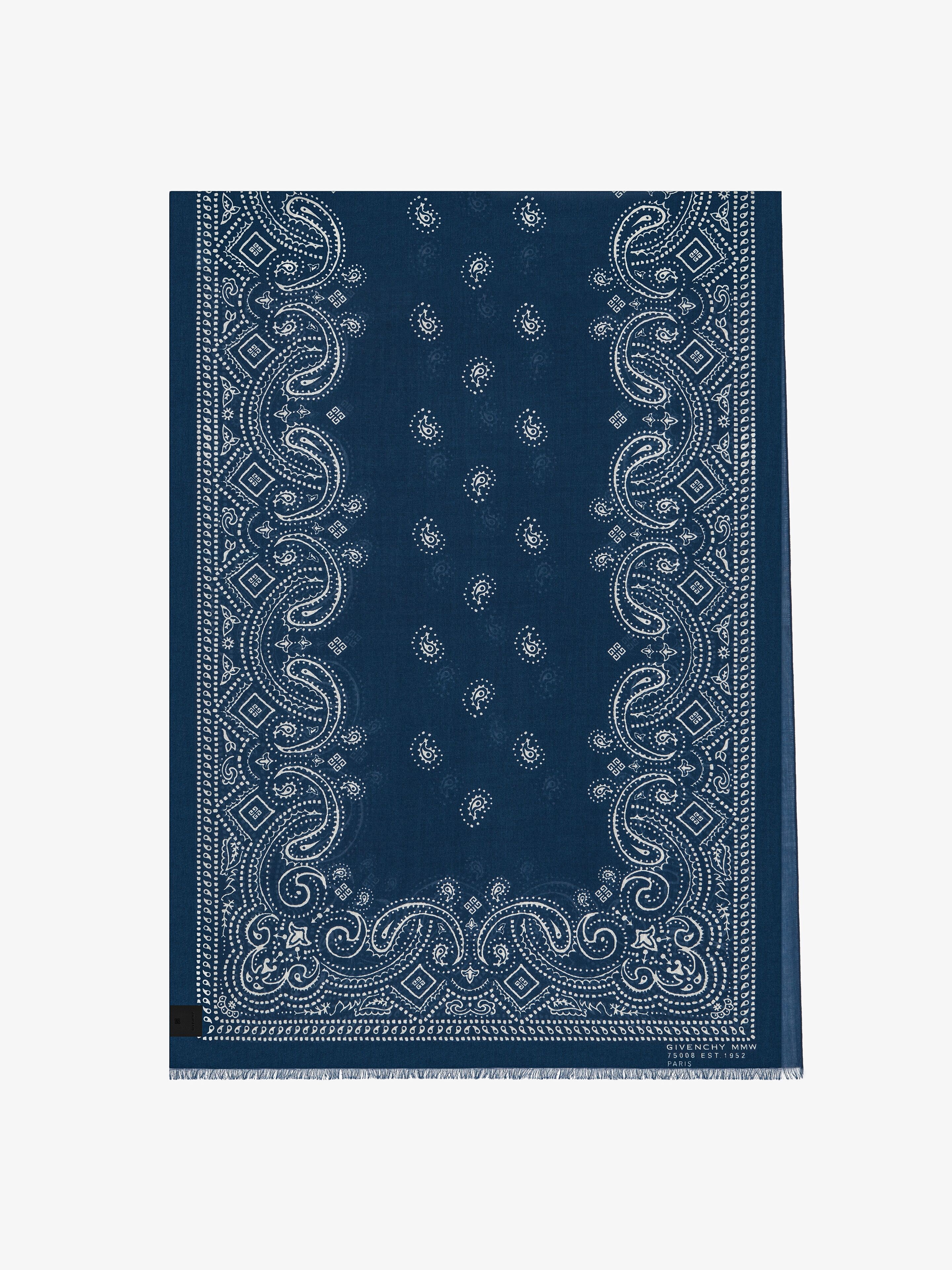 BANDANA STOLE IN CASHMERE AND SILK - 1