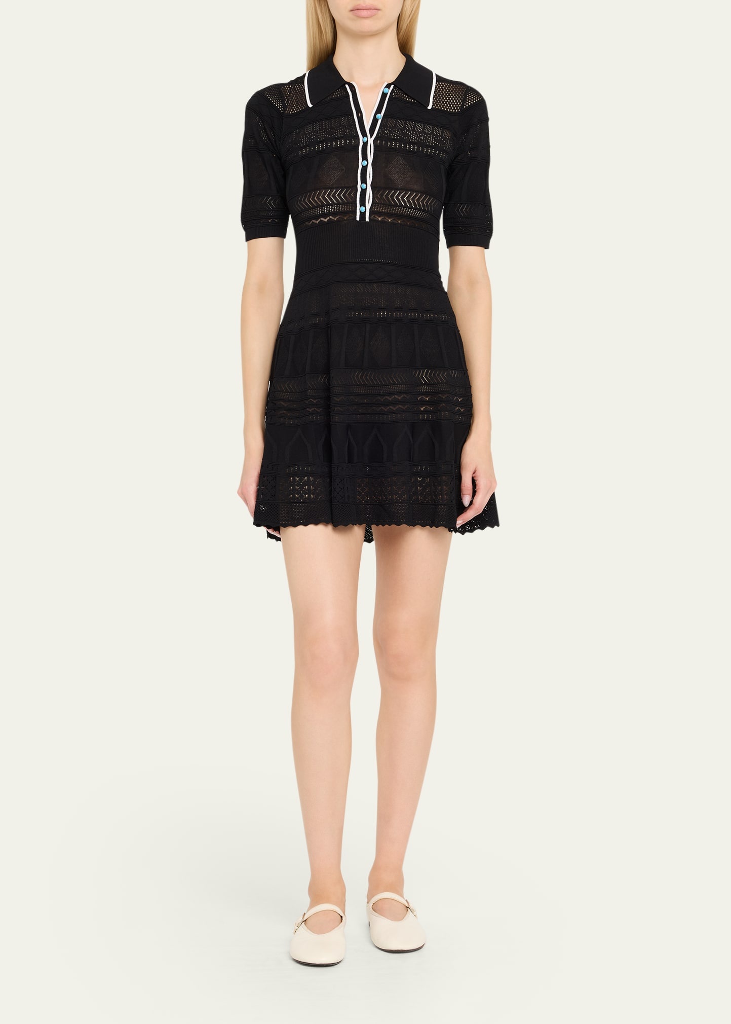 Dakoa Collared Flare Mini Dress - 2