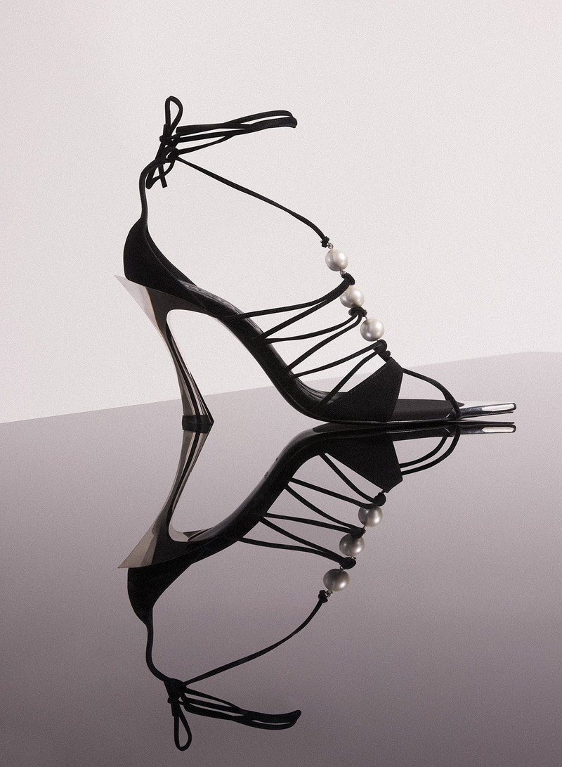 black laced fang 95 sandals 1