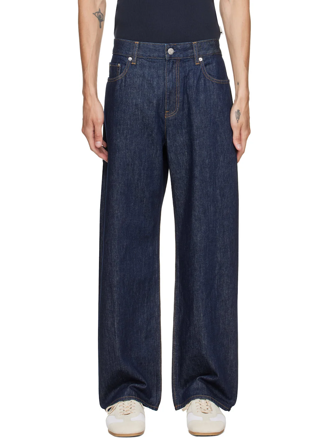 Navy Wardrobe Jeans - 1