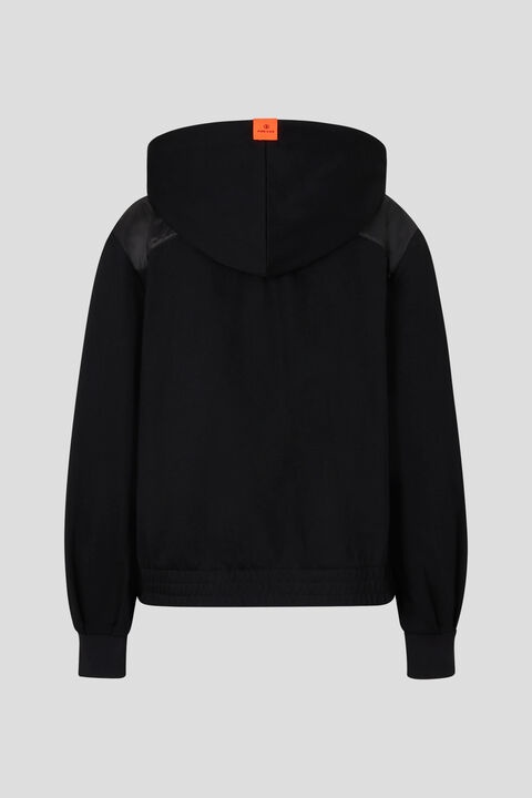 Elin Hoodie sweatshirt jacket in Black - 2