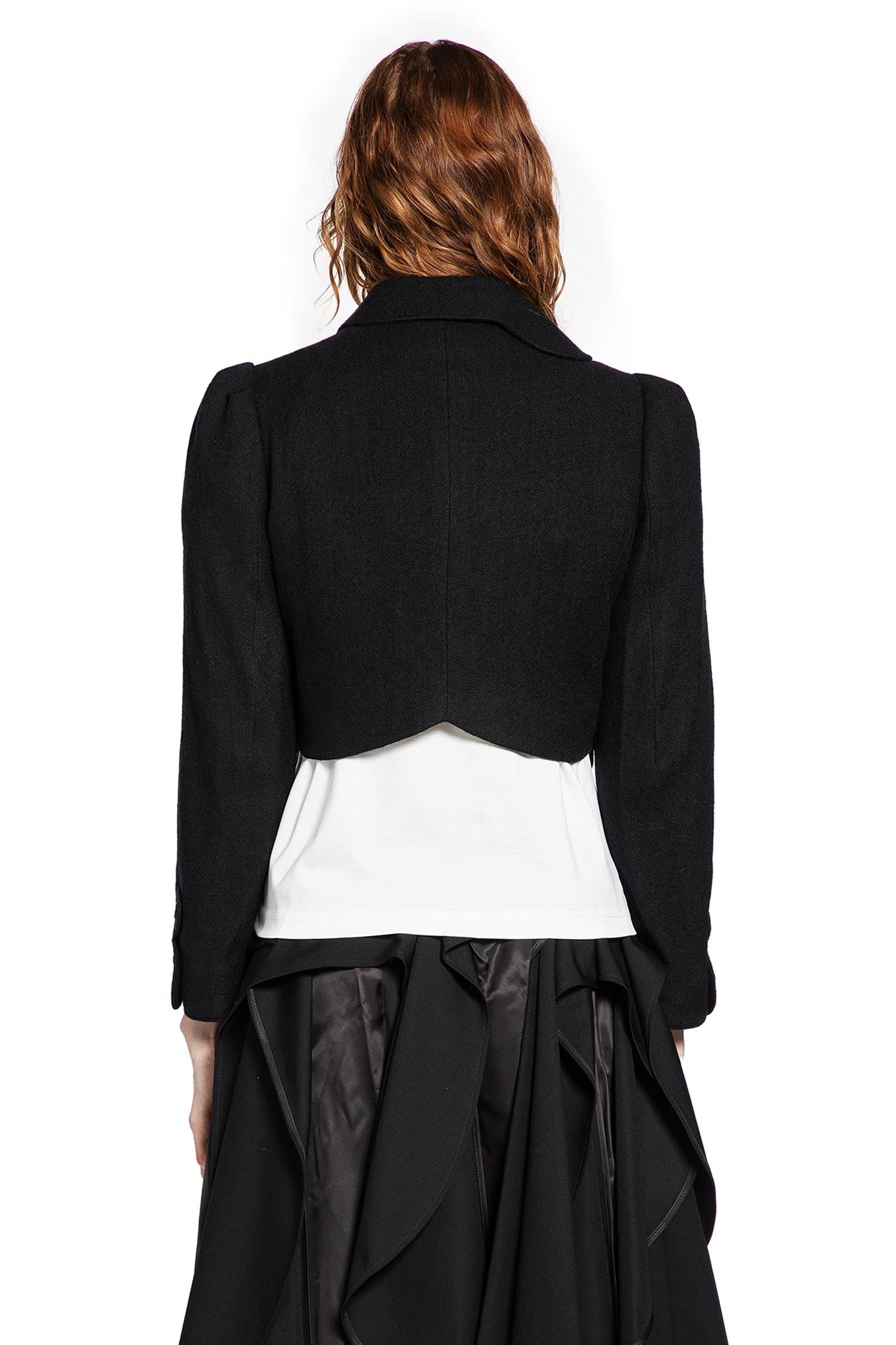 Cropped Petal Wool Jacket - 3