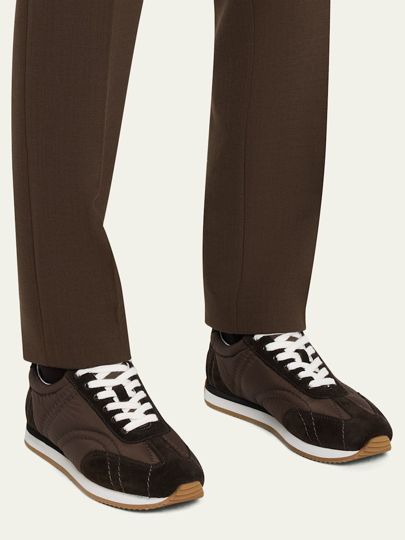 TOTEME Suede Retro Runner Sneakers outlook