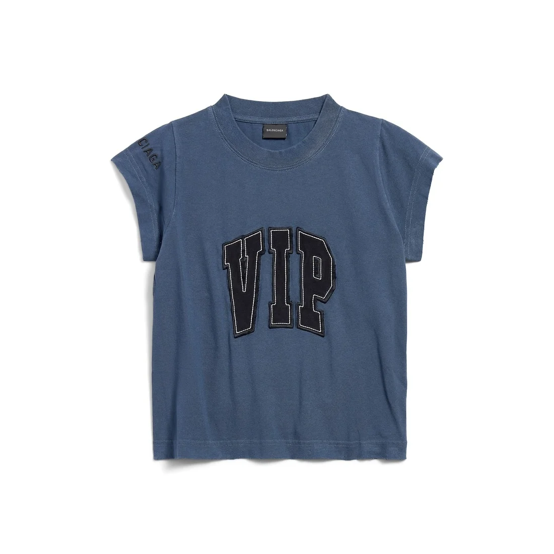 Women's Vip Team Logo Shrunk T-shirt in Dark Blue - 1