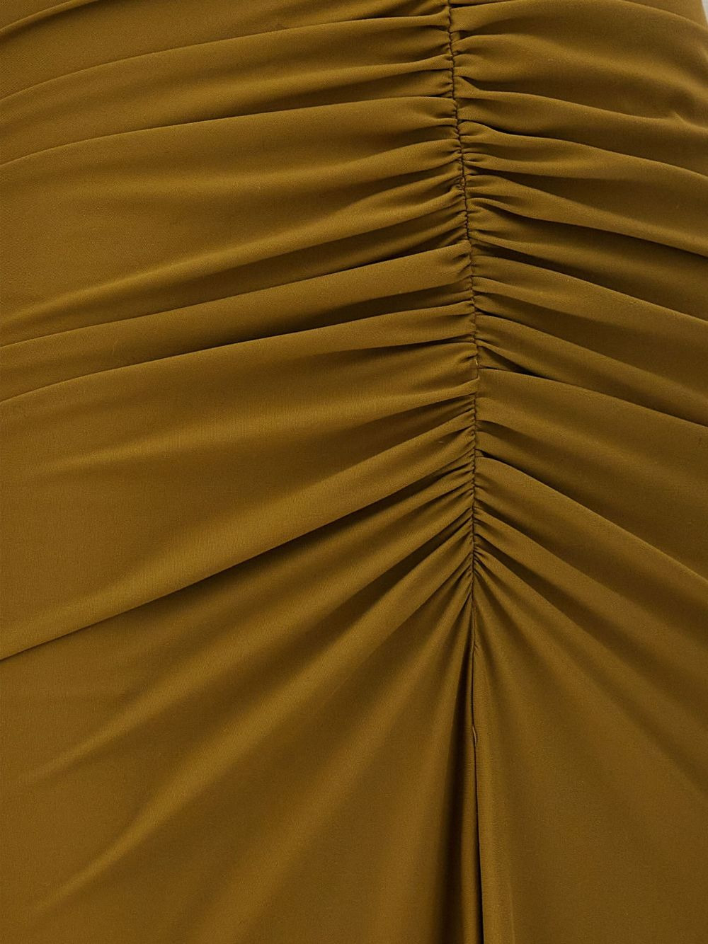 cut-out draped maxi dress - 4