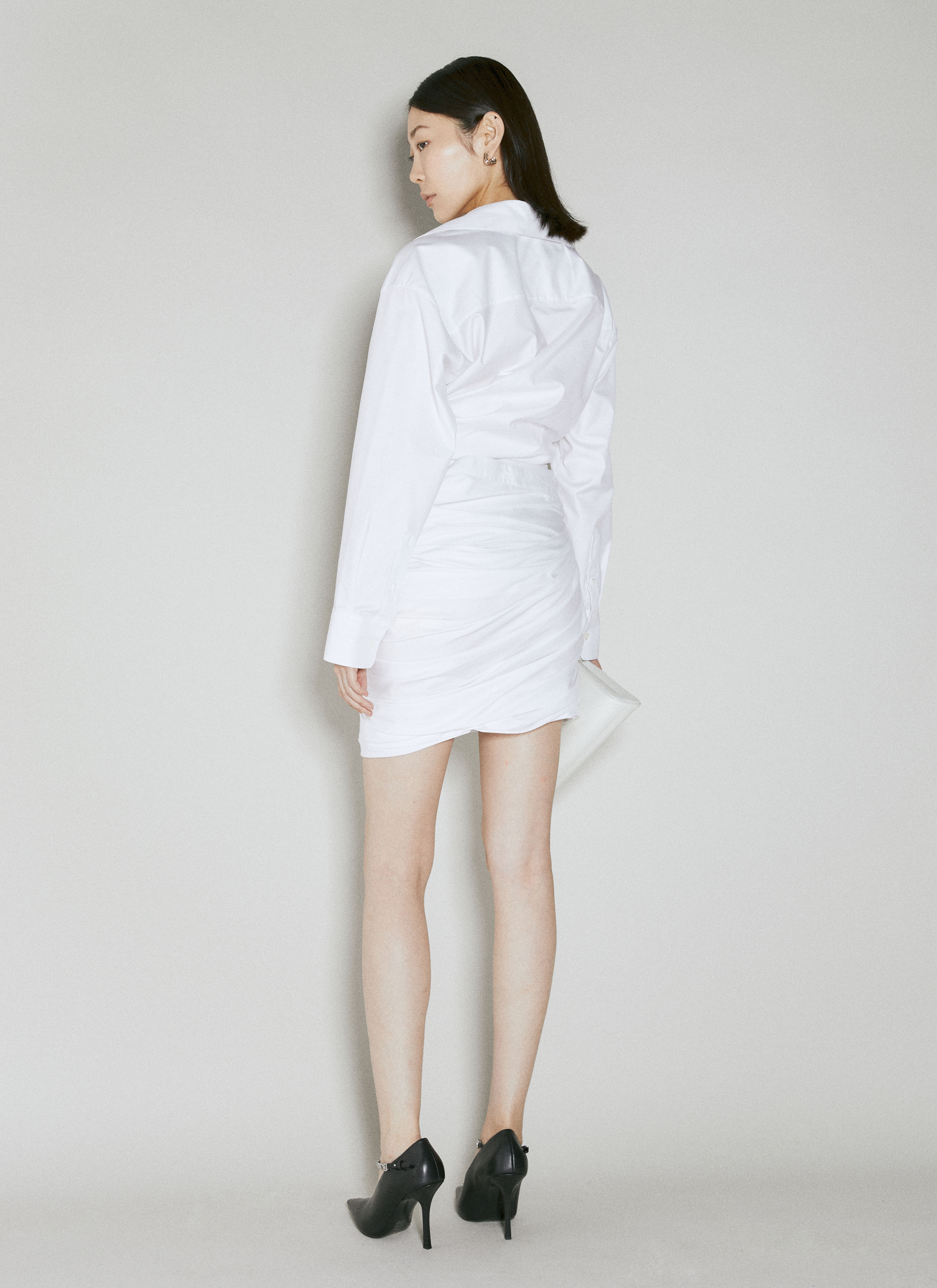Draped Back Dress - 4