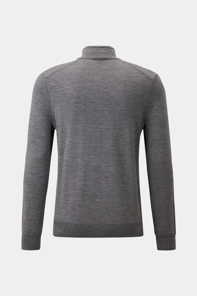 BOGNER Ouri Half-zippered sweater in Gray outlook