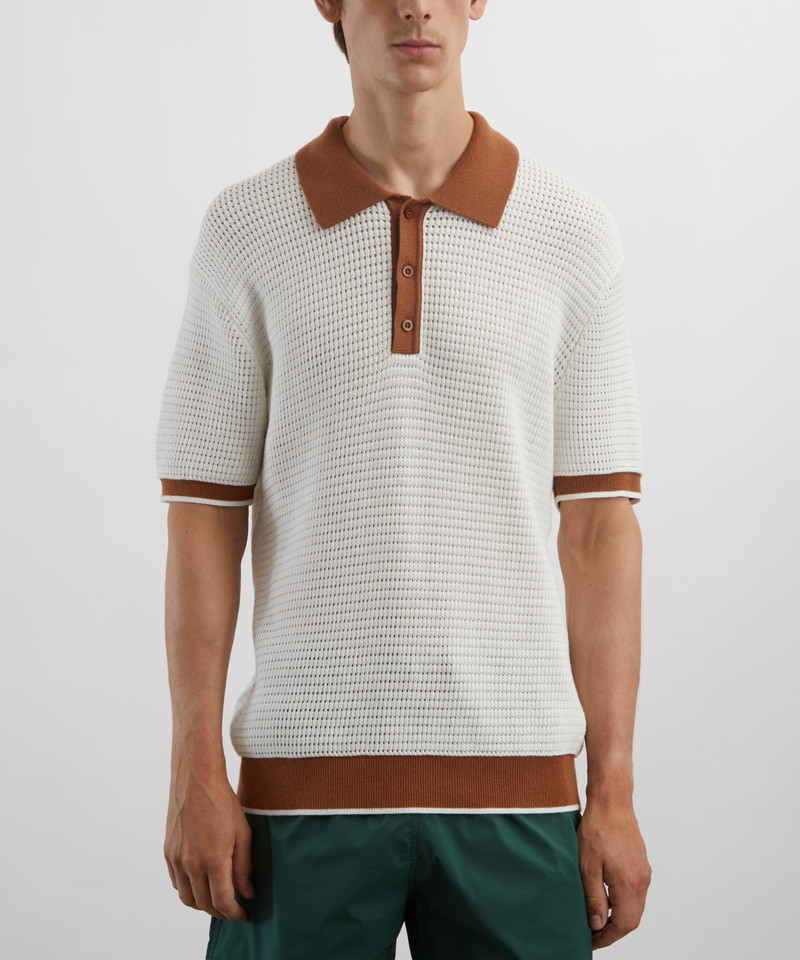 FRESCOBOL CARIOCA Vidal Cotton Crochet Polo outlook