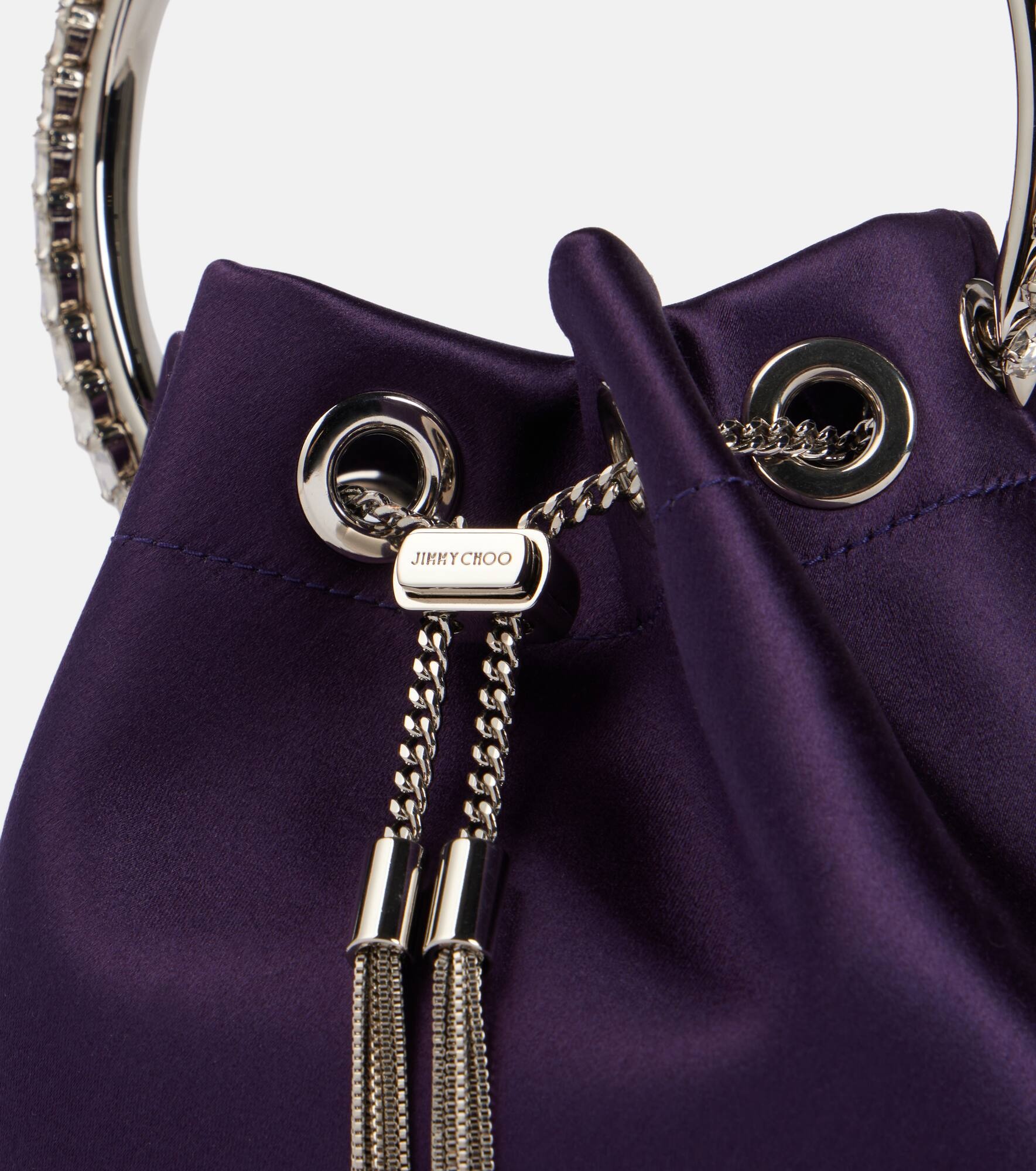 Bon Bon Small satin bucket bag - 6