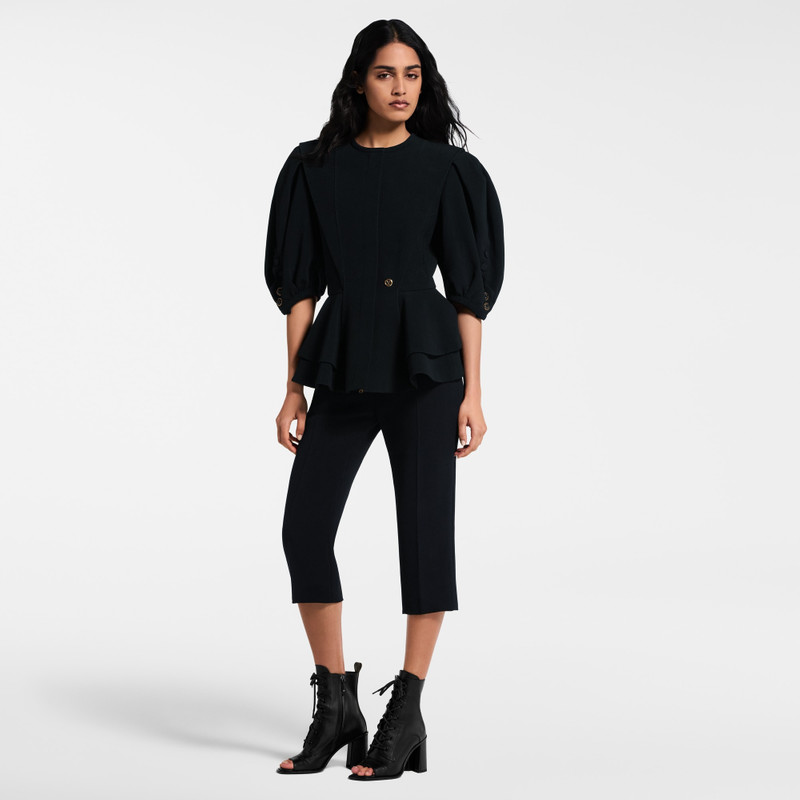 Louis Vuitton Puff-Sleeve Peplum Jacket outlook