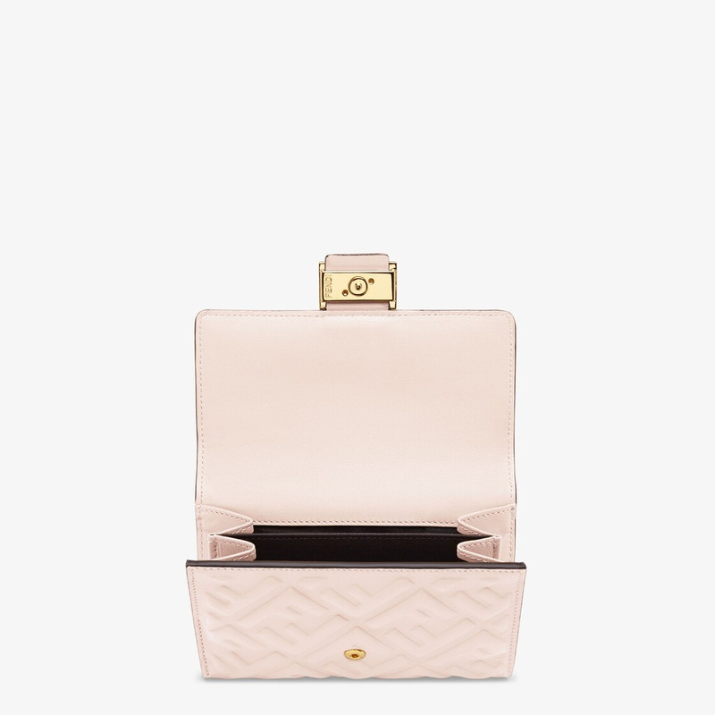 FENDI Pink FF nappa leather wallet outlook
