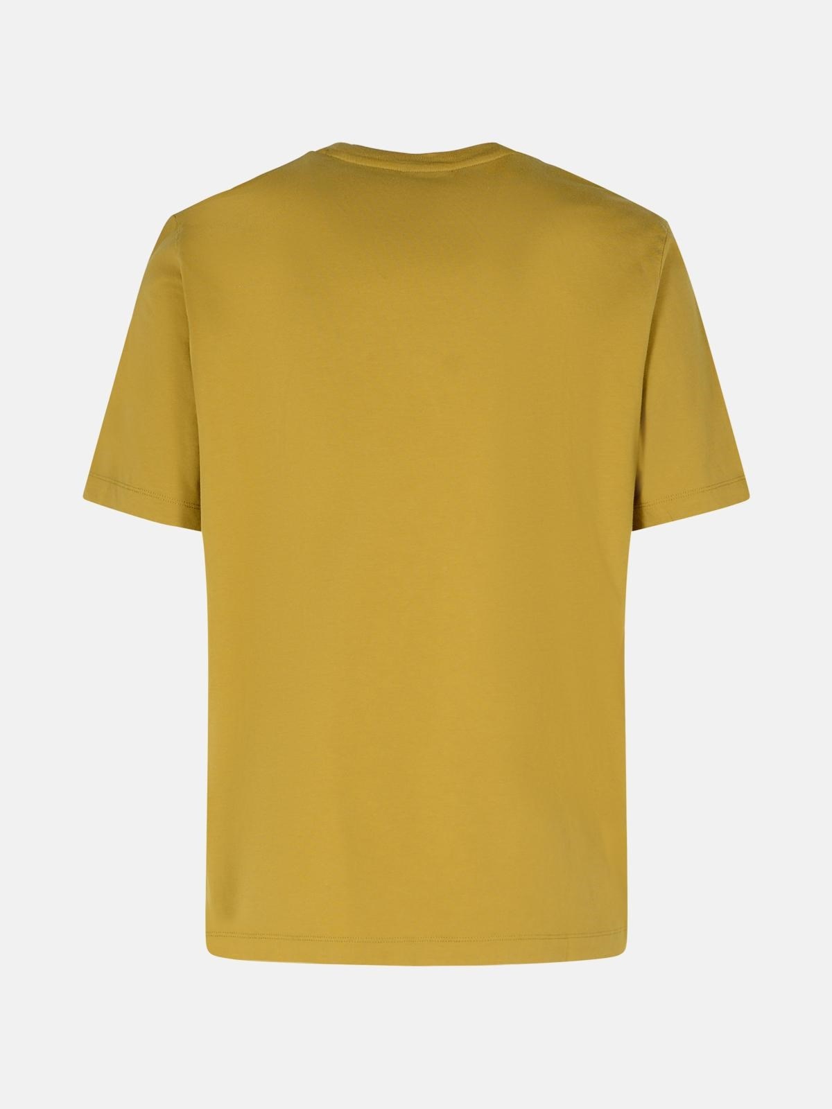 'FALLING' BROWN COTTON T-SHIRT - 3