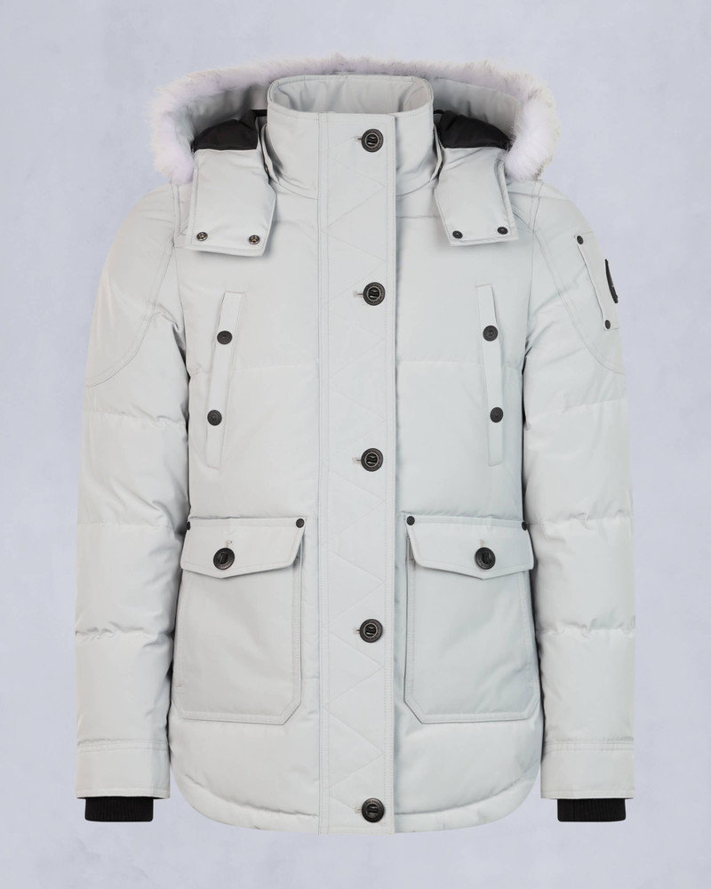 ONYX ANGUILLE SHEARLING TRIM JACKET 1
