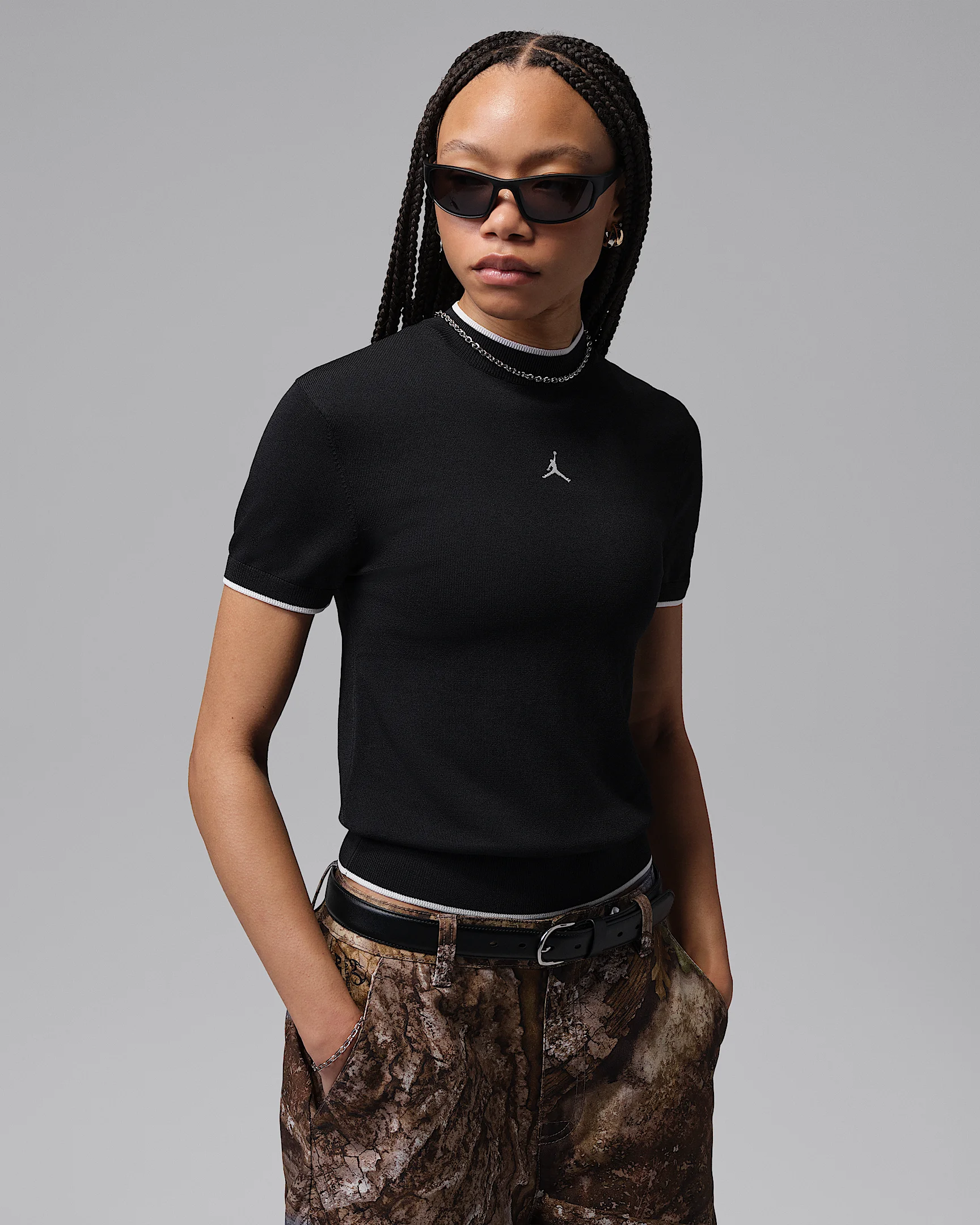 Jordan Sport Women's Mock-Neck Short-Sleeve Golf Top - 1