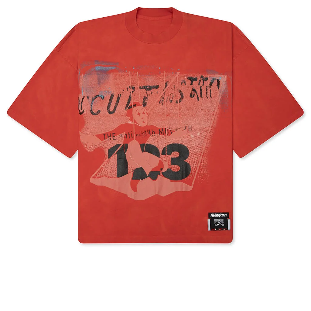 LEFT OUT VINTAGE TEE - RED - 1