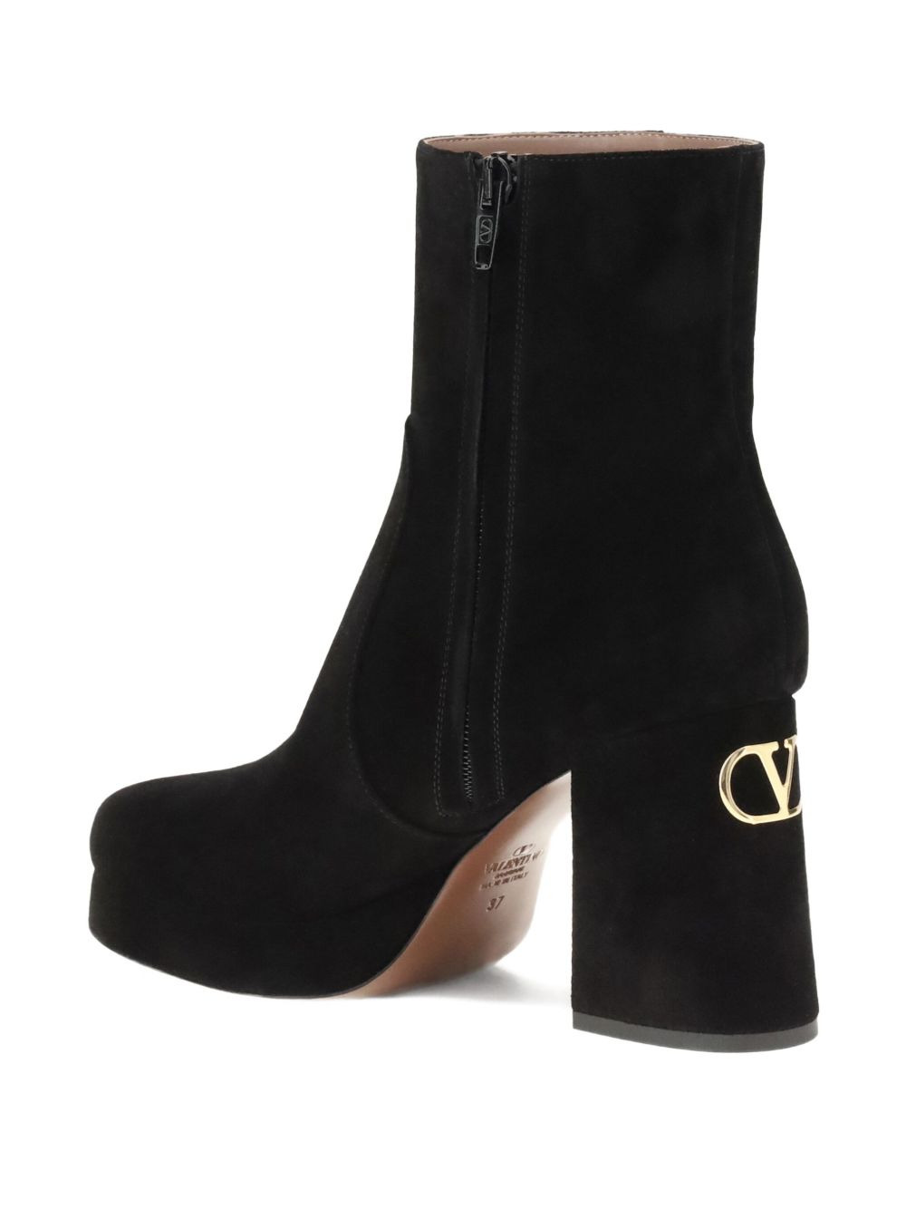 95mm platform logo heel boots - 3
