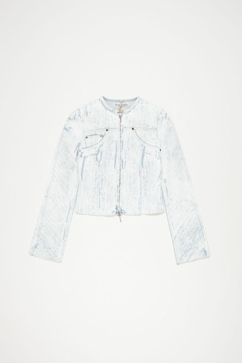 Pigment print denim jacket - Light blue - 1