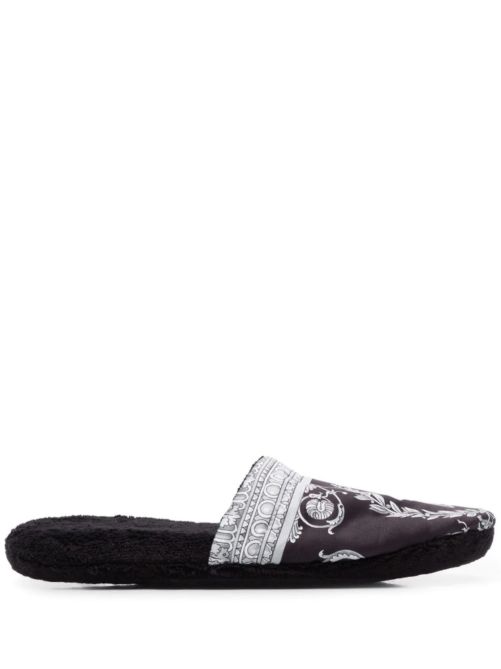 Baroque-print cotton slippers - 1