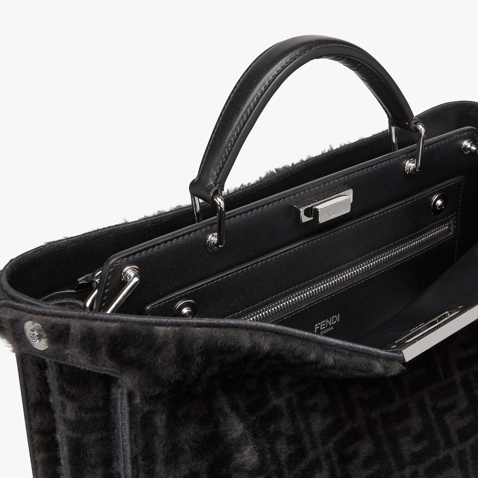 Gray sheepskin bag - 6