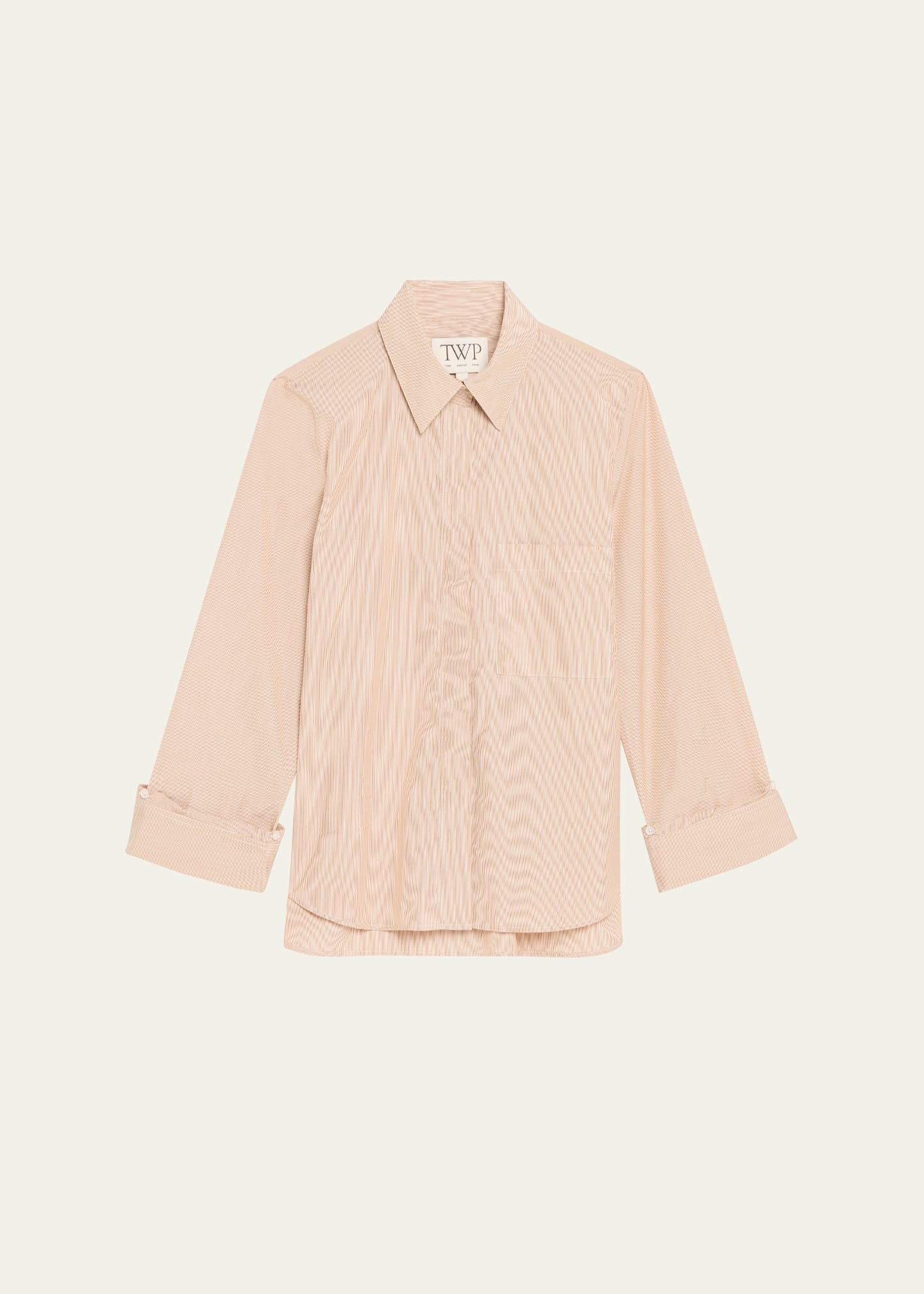Boyfriend Striped Button-Front Shirt - 1