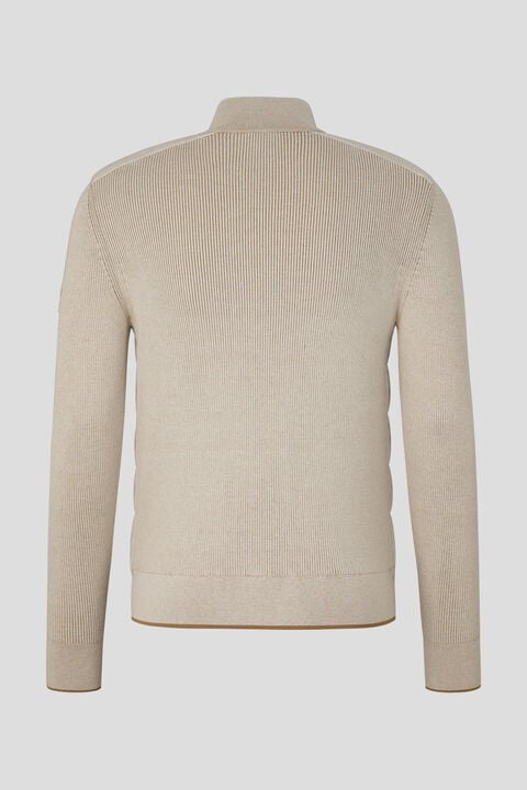 Renee Hybrid knit jacket in Sand - 2