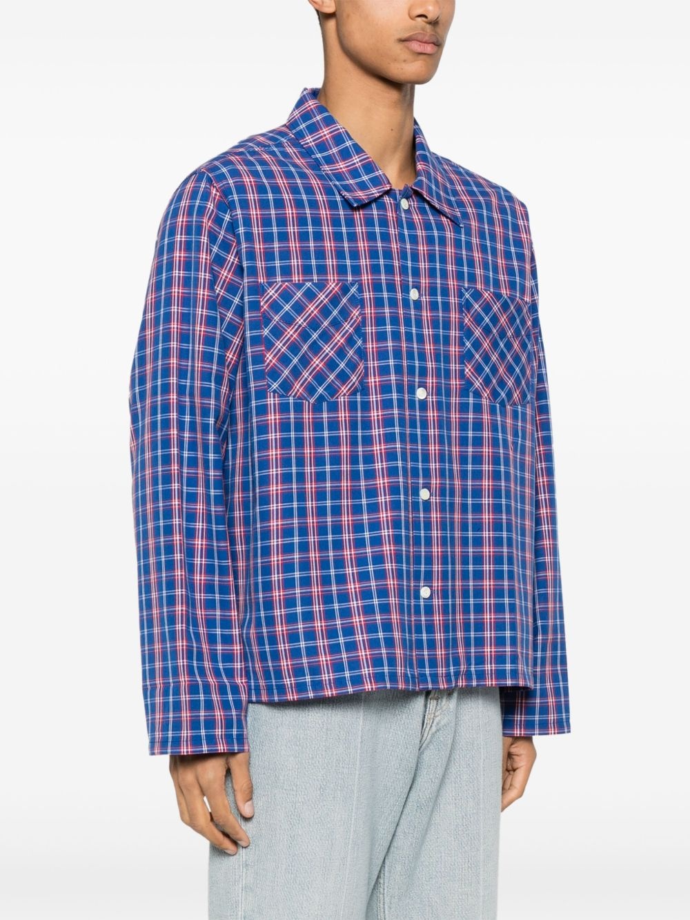 Club check-pattern shirt - 4