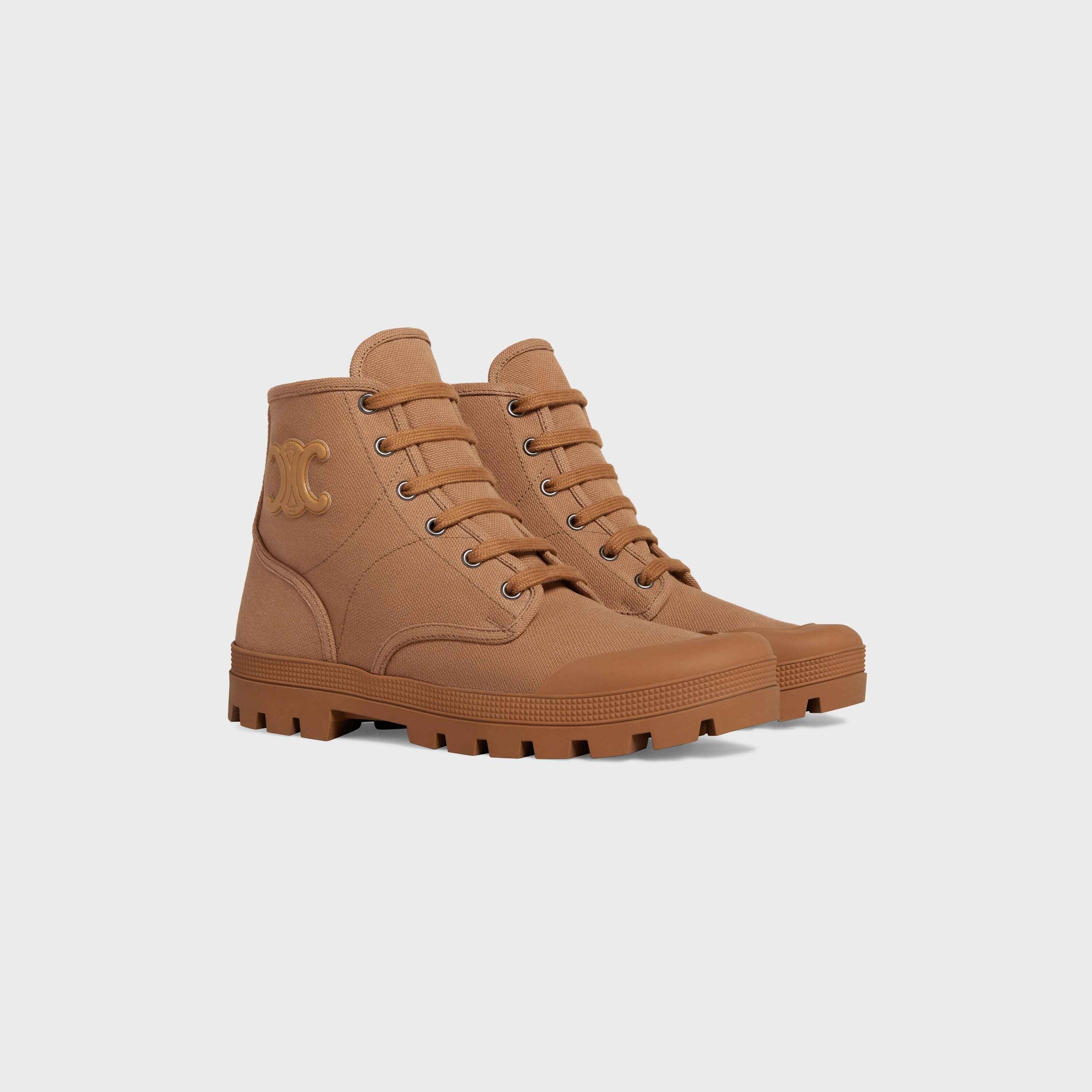 PATAPANS LACE UP BOOT WITH TRIOMPHE PATCH in CANVAS - 2