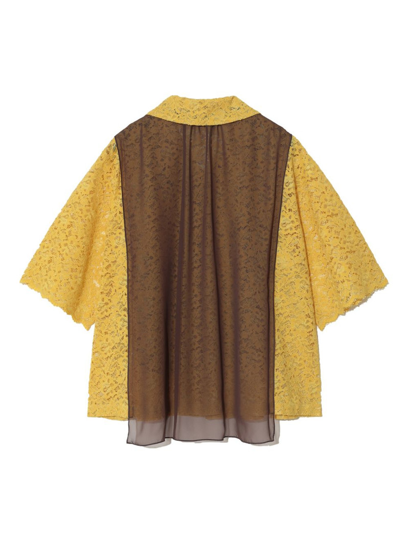 UNDERCOVER lace collared shirt outlook