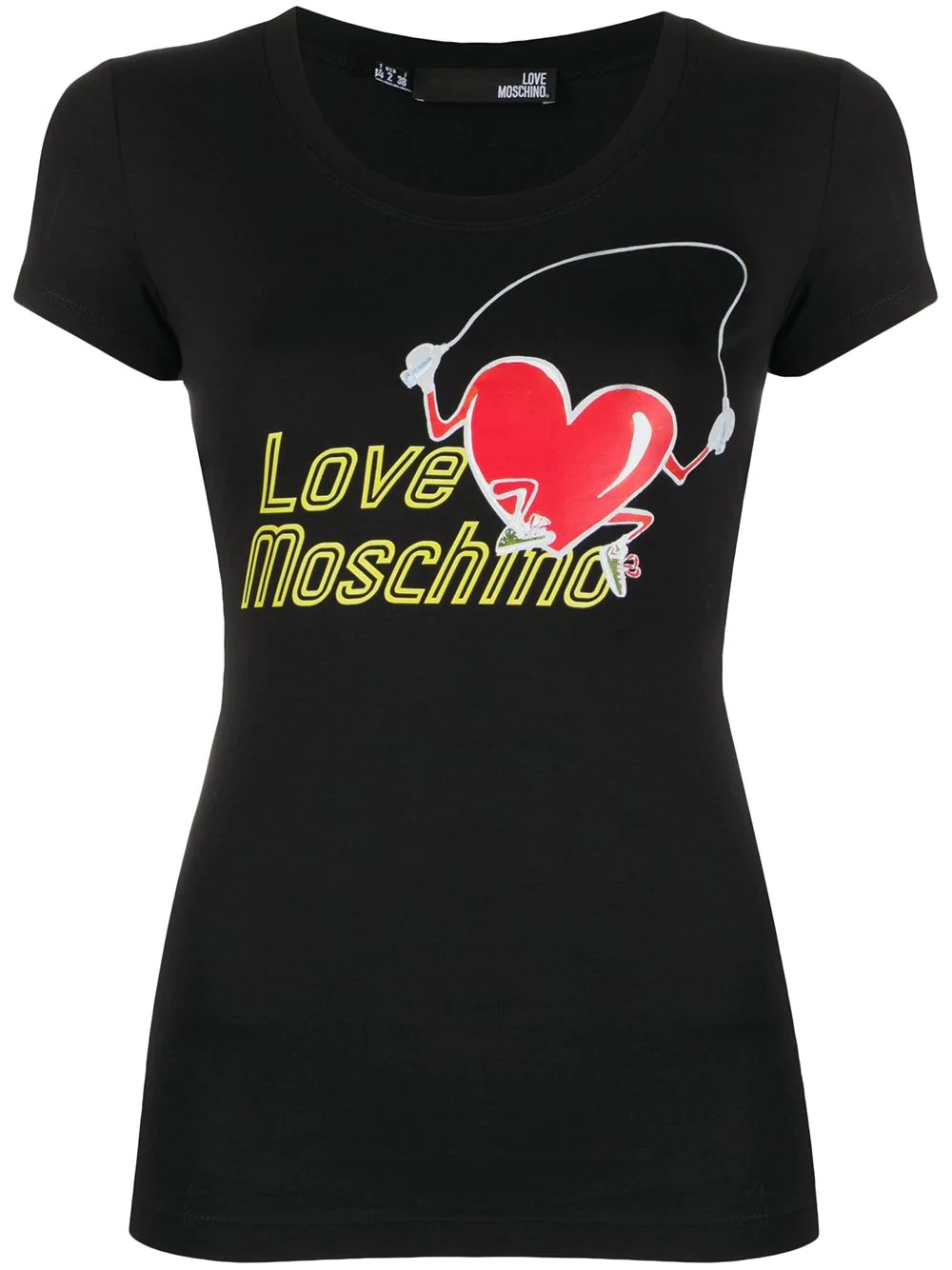 heart logo print T-shirt - 1