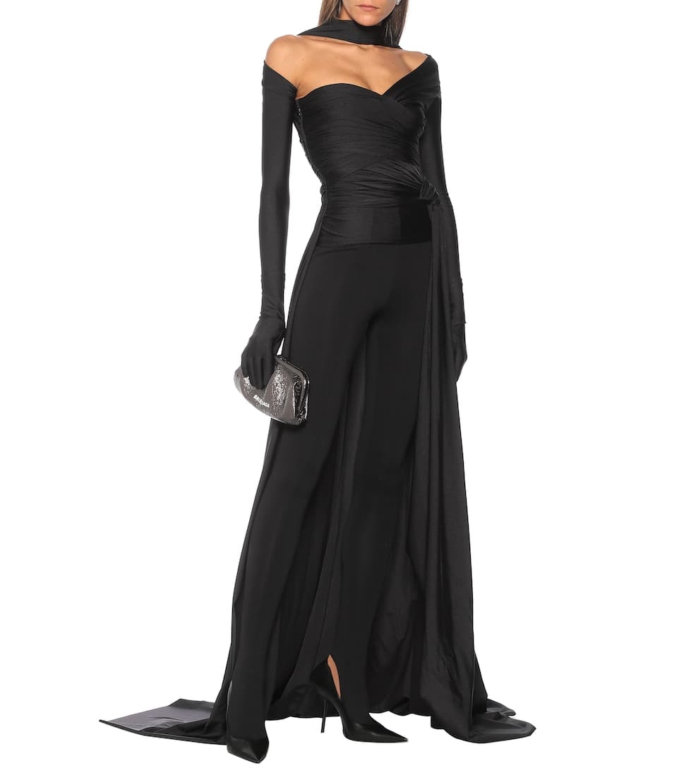 Stretch-jersey gown - 2
